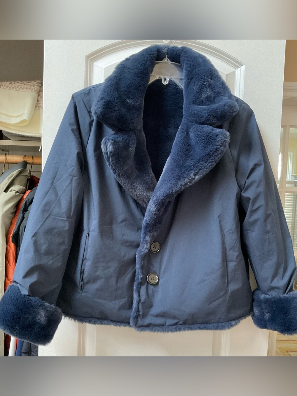 Maralyn & Me Reversible Faux Fur Jacket